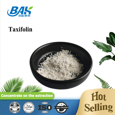 Ingrédients cosmétiques naturels Taxifolin 5,7,3',4'-Flavan-on-Ol poudre jaune clair