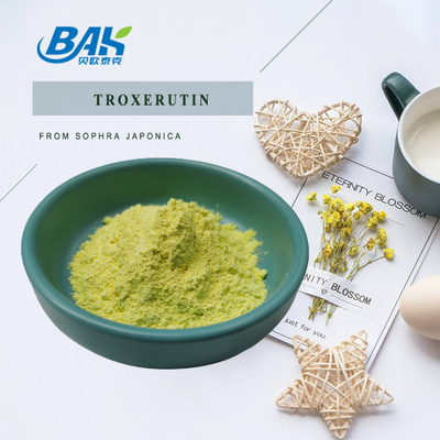 BAK Fabrication Troxerutine Suppléments améliorant l' immunité Poudre jaune CAS 7085-55-4 1,65g/Cm3