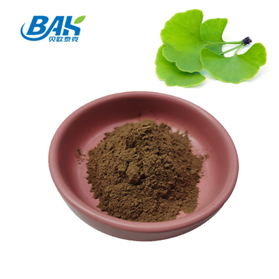 Poudre de Brown jaune d'extrait de Ginkgo Biloba des lactones 6% de la flavone 24%