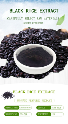 Extrait de riz noir anthocyanidines 25% poudre violette foncée